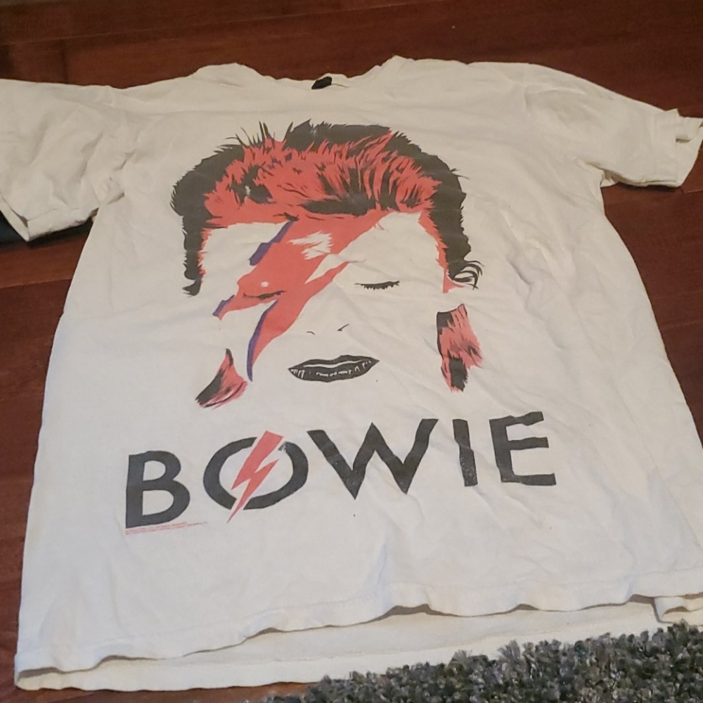White david Bowie tee